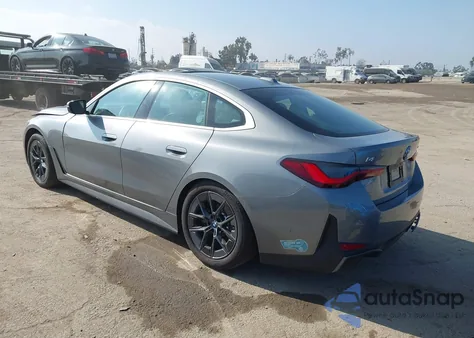 2025 BMW I4 Edrive40 из США, поврежденный, VIN WBY23HD09SFU95693